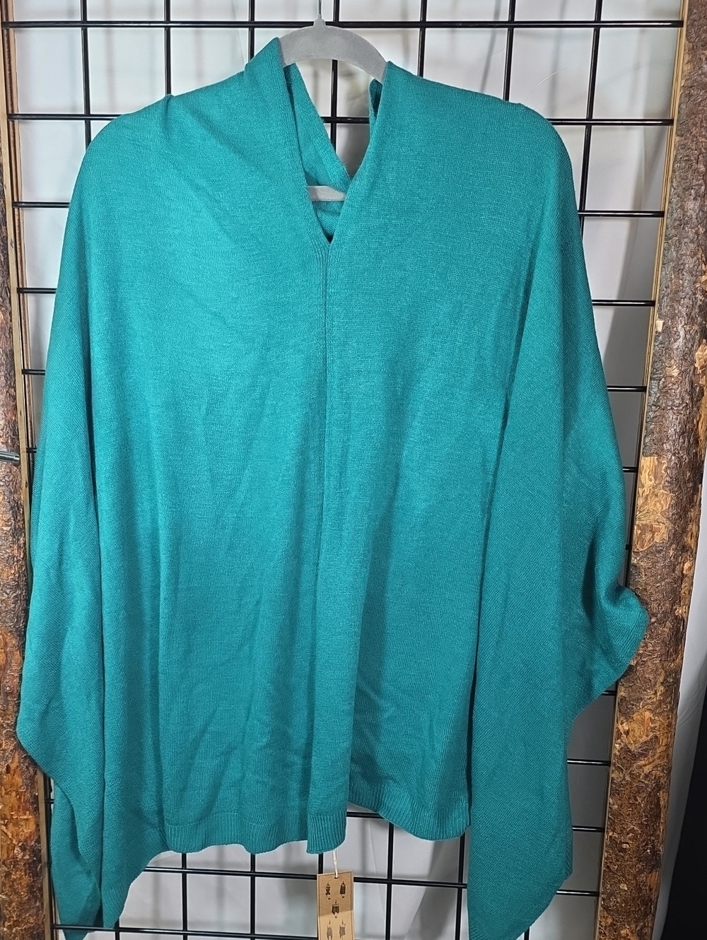 Women's Teal Knit Wrap Scarf